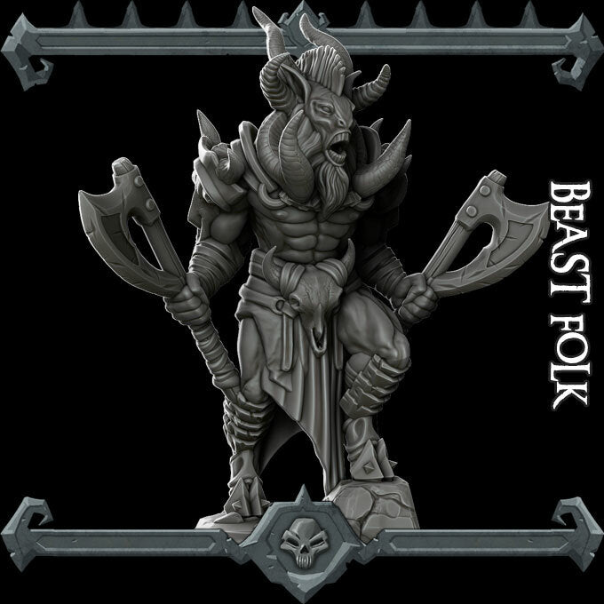 BEAST FOLK - Miniature | All Sizes | Dungeons and Dragons | Pathfinder | War Gaming