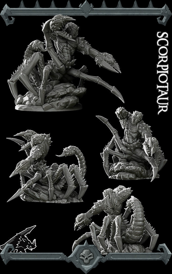 SCORPIOTAUR - Miniature | All Sizes | Dungeons and Dragons | Pathfinder | War Gaming