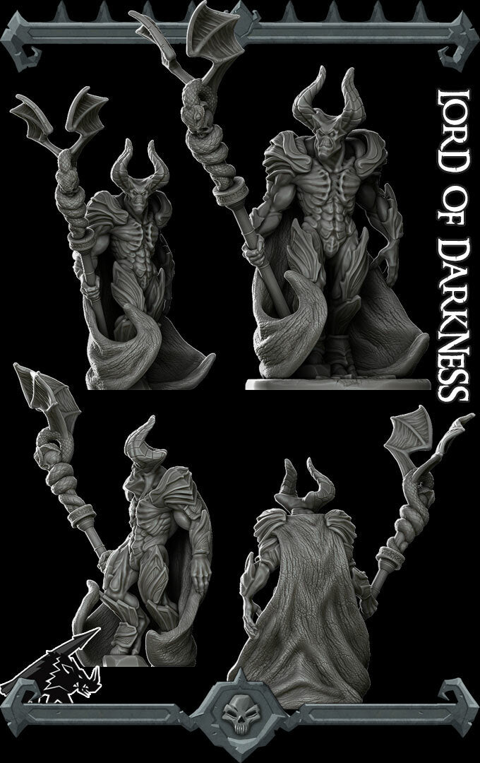 LORD OF DARKNESS - Miniature | All Sizes | Dungeons and Dragons | Pathfinder | War Gaming