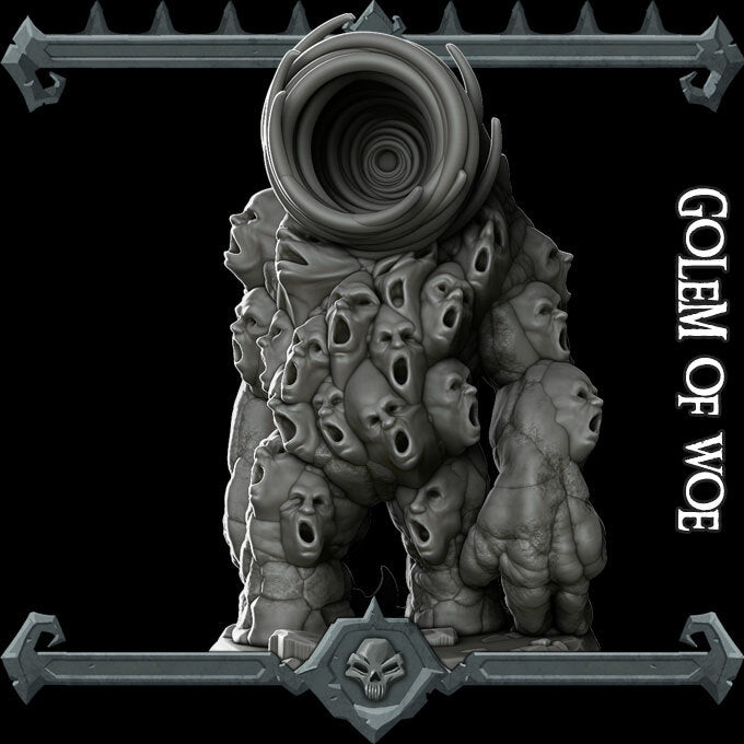 GOLEM OF WOE - Miniature | All Sizes | Dungeons and Dragons | Pathfinder | War Gaming