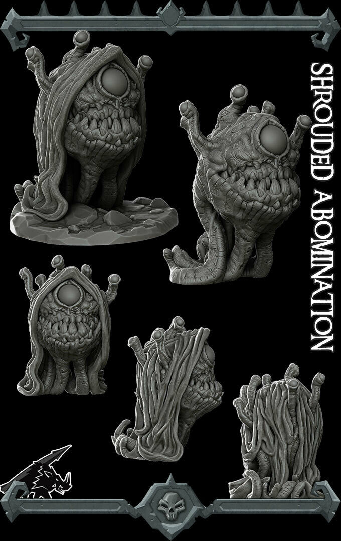 SHROUDED ABOMINATION - Miniature | All Sizes | Dungeons and Dragons | Pathfinder | War Gaming
