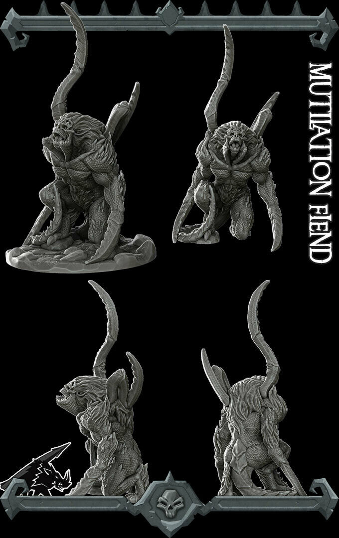 MUTILATION FIEND - Miniature | All Sizes | Dungeons and Dragons | Pathfinder | War Gaming