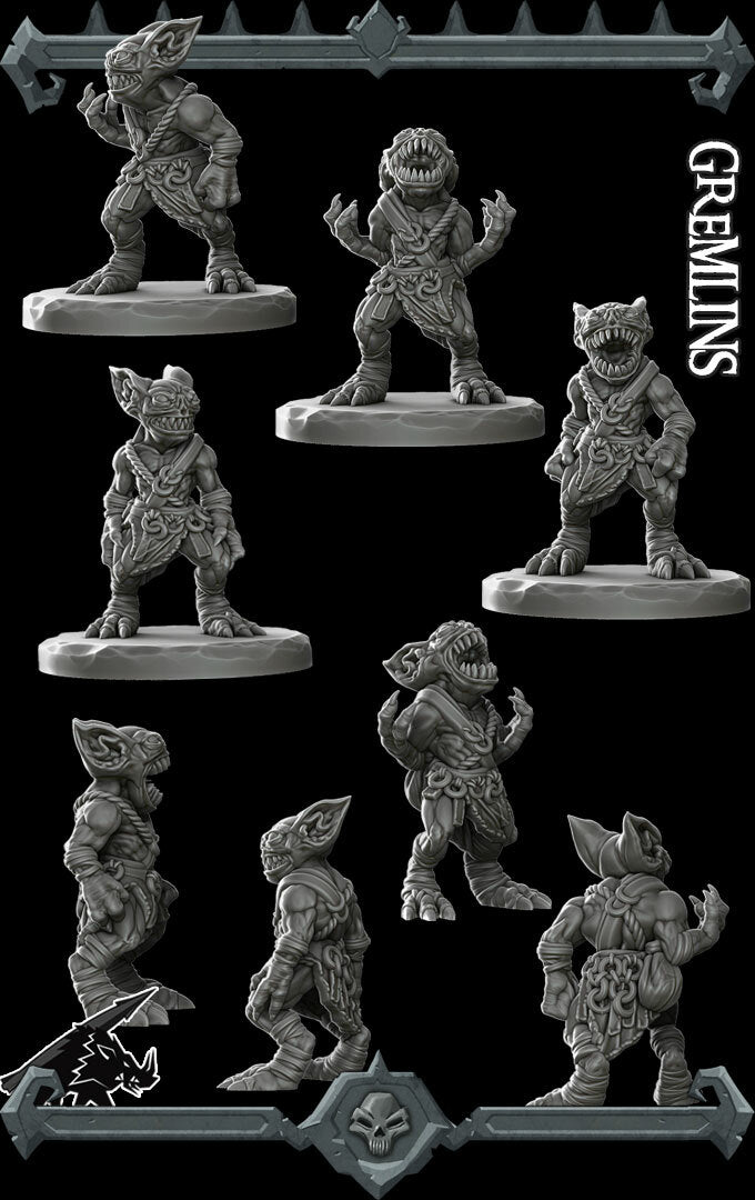 TUSKLAND GREMLINS - Monster miniature | All Sizes | Dungeons and Dragons | Pathfinder | War Gaming