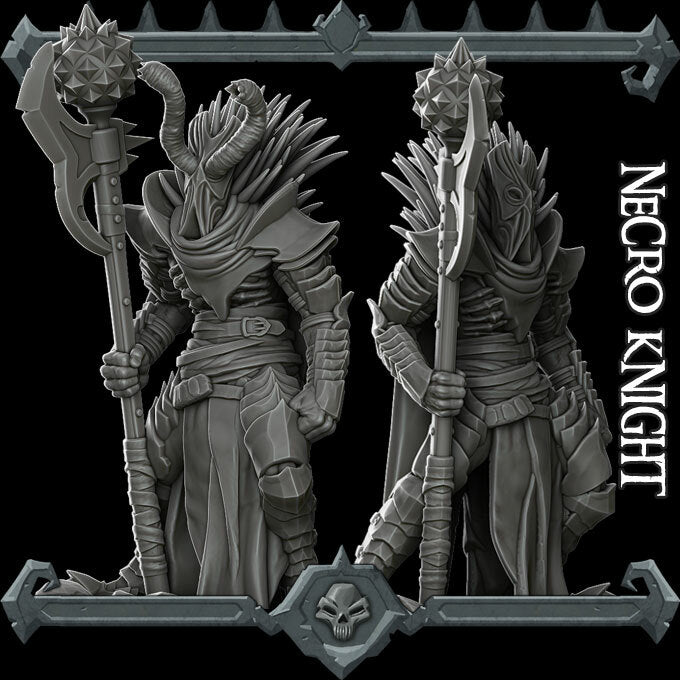NECRO KNIGHT -Monster miniature | All Sizes | Dungeons and Dragons | Pathfinder | War Gaming
