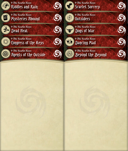 Arkham Horror LCG Card Dividers