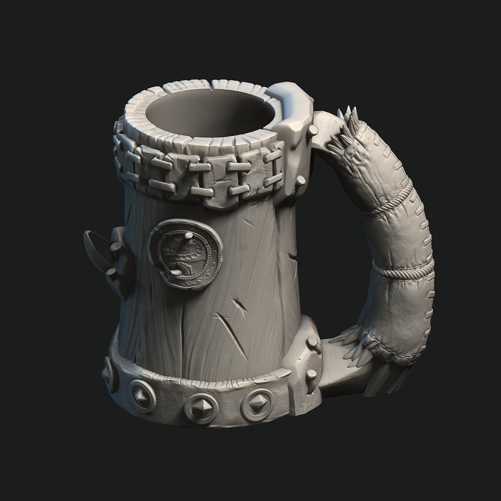 Half Orc Themed Mythic Mug with FREE Insert/Riser