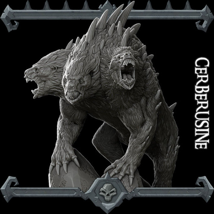 CERBERUSINE - Miniature | All Sizes | Dungeons and Dragons | Pathfinder | War Gaming