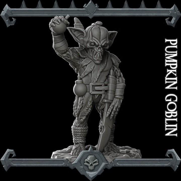 PUMPKIN GOBLIN - Dungeons and dragons | Cthulhu | Pathfinder | War Gaming| Miniature Model