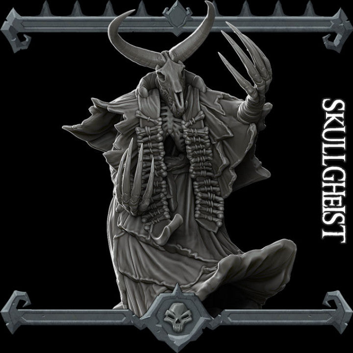 SKULL GHEIST - Dungeons and dragons | Cthulhu | Pathfinder | War Gaming| Miniature Model