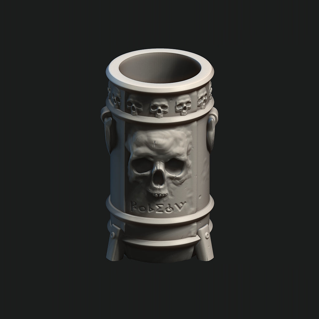 Necromancer Themed Mythic Mug Can Holder with FREE Riser Insert (Without Handle)