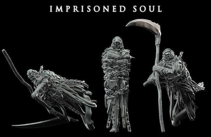 Imprisoned Soul | 32mm Scale Resin Model | From the Lost Souls Collection