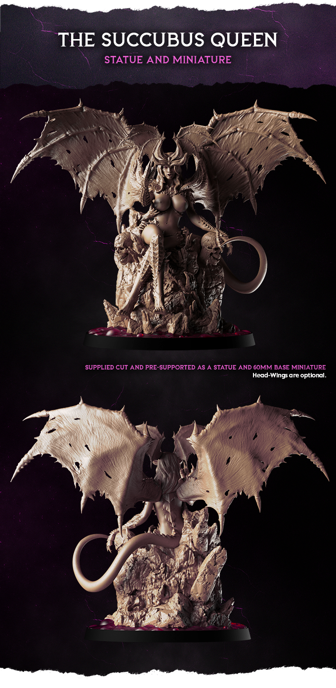 Succubus Queen Large Scale Resin Model Diorama by Dark Gods