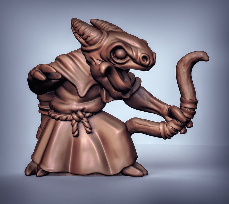 Cave Kobold - Bows Resin Miniature for DnD | Tabletop Gaming