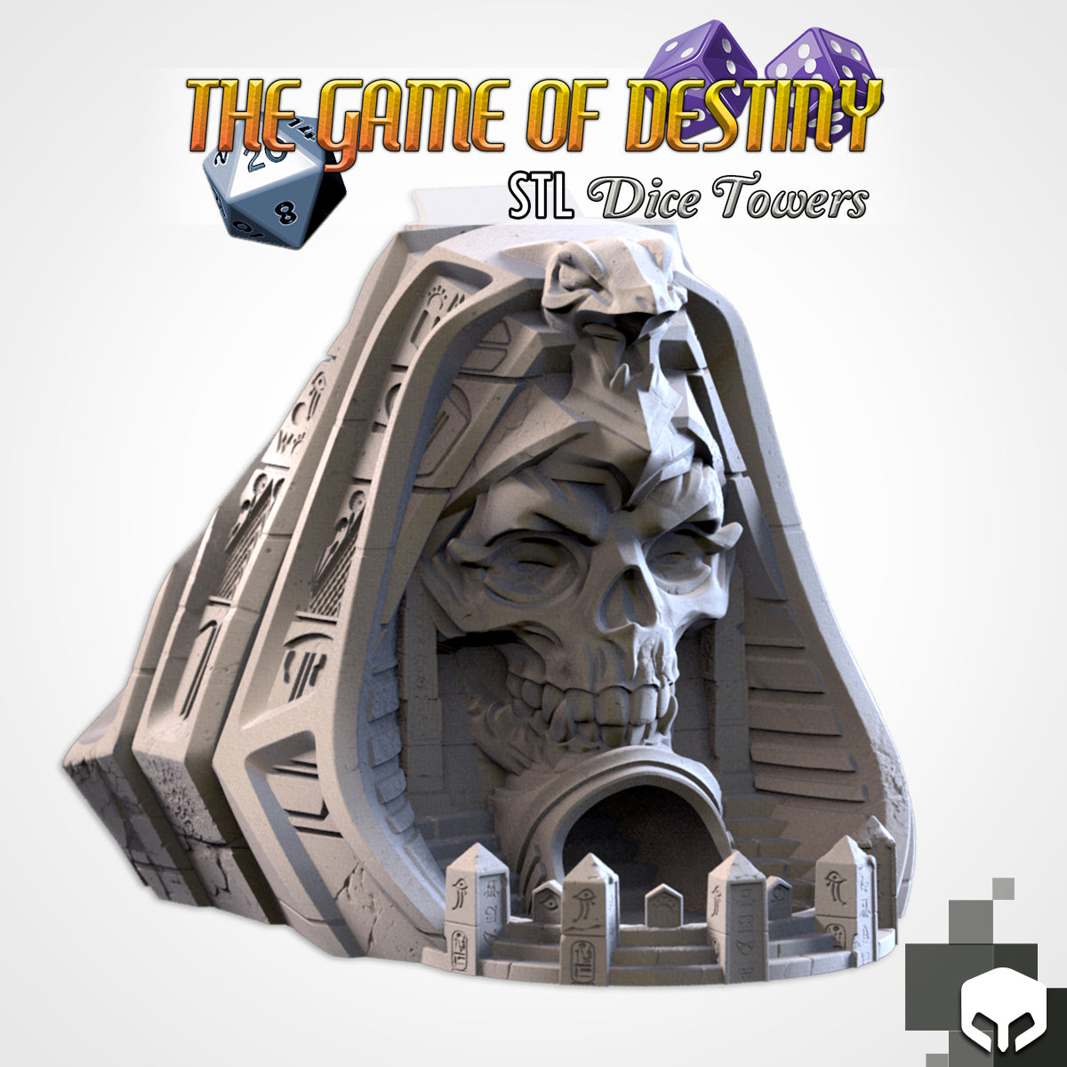 The Game of Destiny - 'Pharaoh’s Skull' Dice Tower