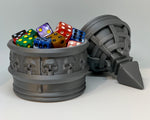 Necromancer Themed Dice Box Storage Container