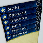 Soutien, Événements, Compétences | Horreur à Arkham JCE - Intercalaires -Langue Française