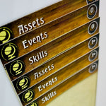 Assets, Events, Skills Expansion Dividers - Arkham Horror LCG Deck Box Dividers