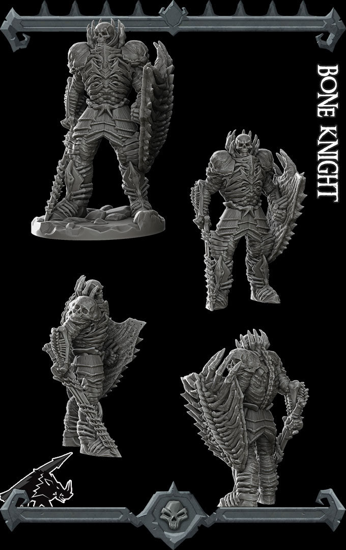 BONE KNIGHT - Miniature | All Sizes | Dungeons and Dragons | Pathfinder | War Gaming