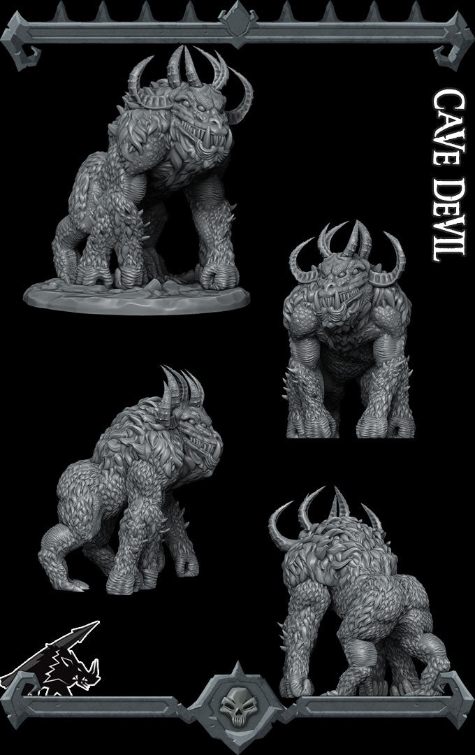 CAVE DEVIL - Miniature -All Sizes | Dungeons and Dragons | Pathfinder | War Gaming