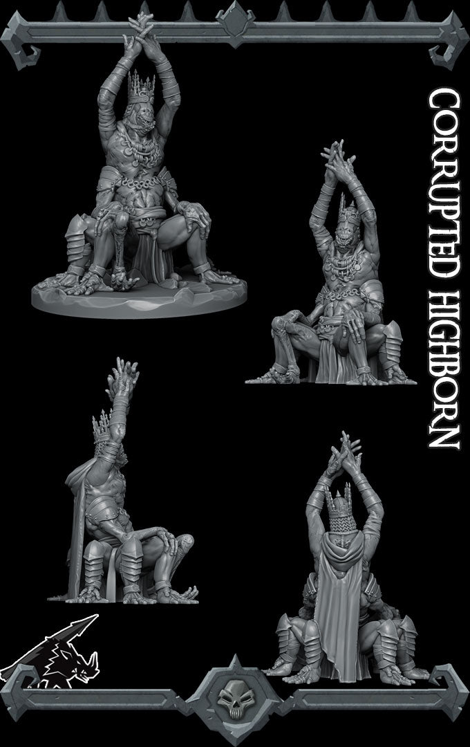 CORRUPTED HIGHBORN - Miniature | All Sizes | Dungeons and Dragons | Pathfinder | War Gaming