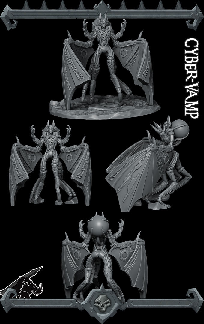 CYBER-VAMP - Miniature | Dungeons and Dragons | Pathfinder | War Gaming