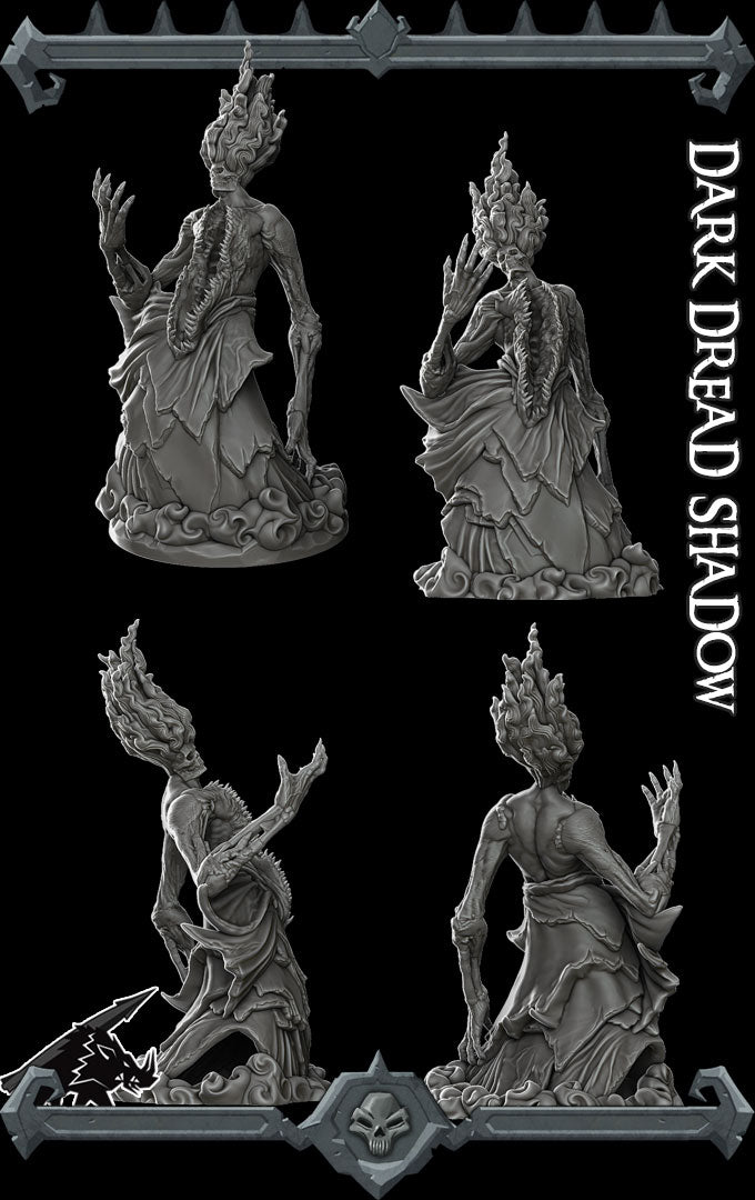 DARK DREAD SHADOW - Miniature | All Sizes | Dungeons and Dragons | Pathfinder | War Gaming