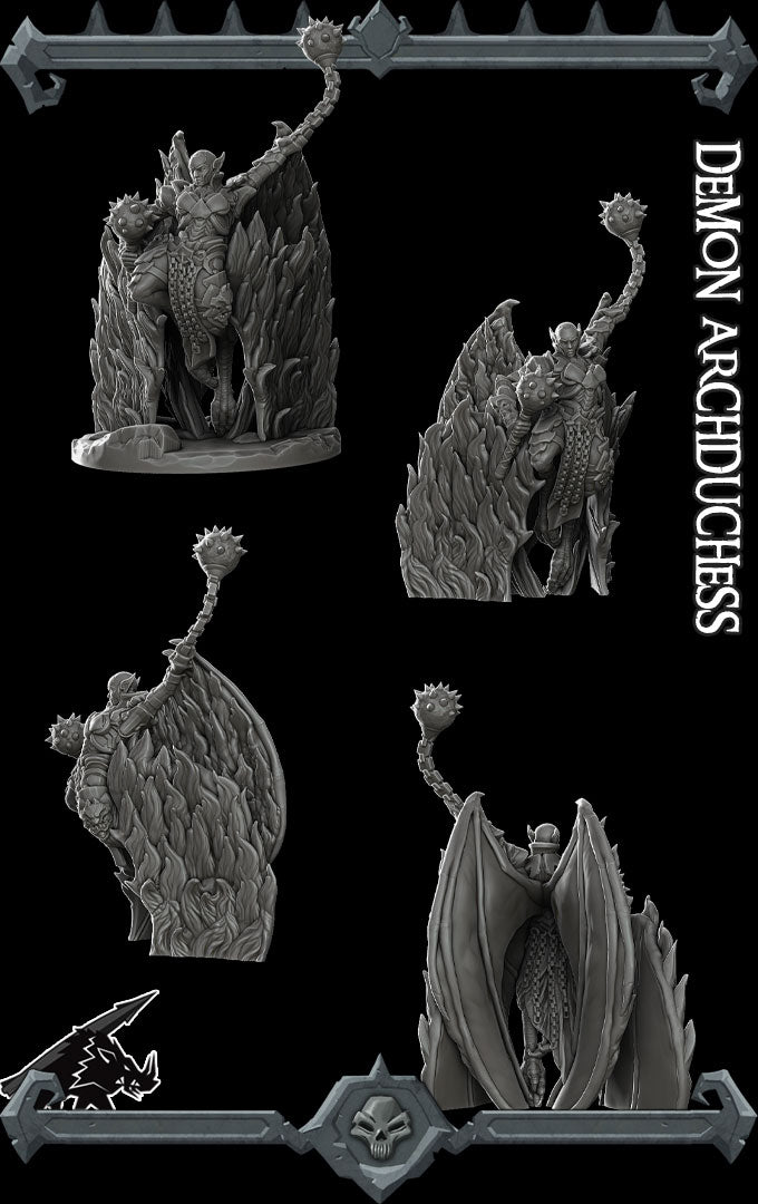 DEMON ARCH DUCHESS - Miniature | All Sizes | Dungeons and Dragons | Pathfinder | War Gaming