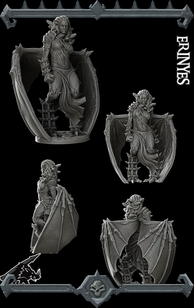 ERINYES - Miniature | All Sizes | Dungeons and Dragons | Pathfinder | War Gaming