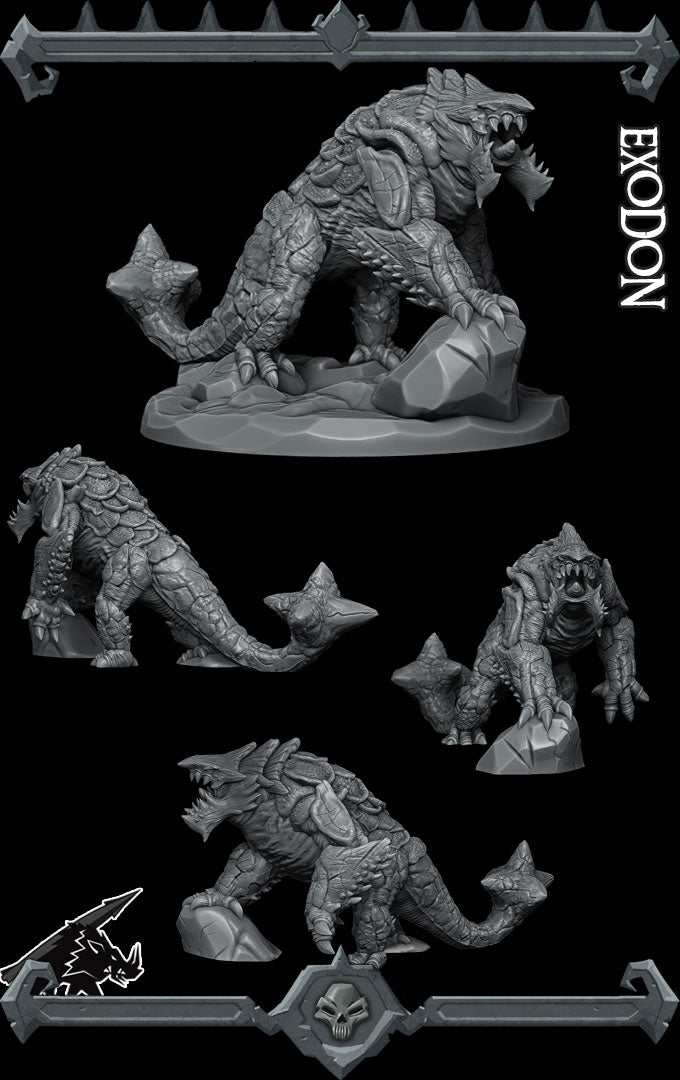 EXODON - Miniature -All Sizes | Dungeons and Dragons | Pathfinder | War Gaming