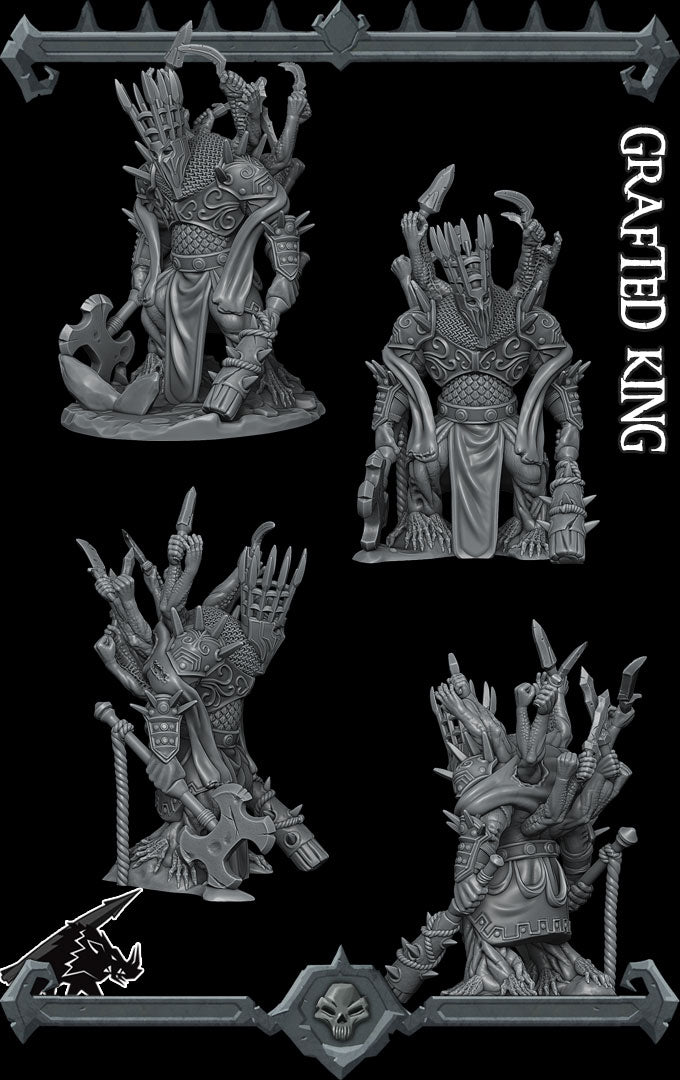 GRAFTED KING - Miniature | All Sizes | Dungeons and Dragons | Pathfinder | War Gaming