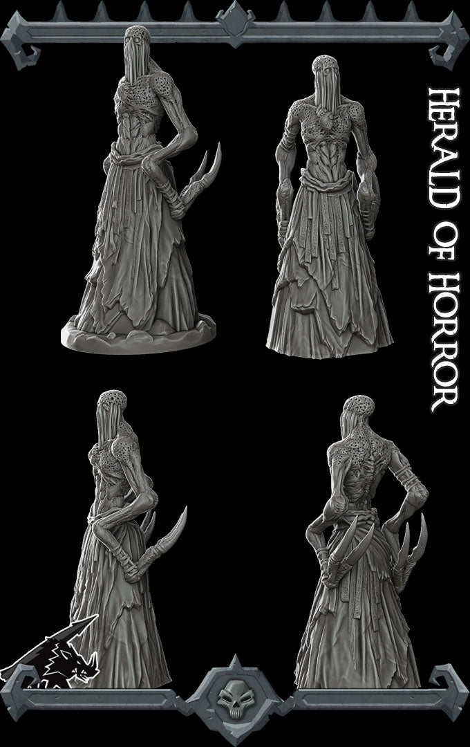 HERALD OF HORROR - Miniature | All Sizes | Dungeons and Dragons | Pathfinder | War Gaming