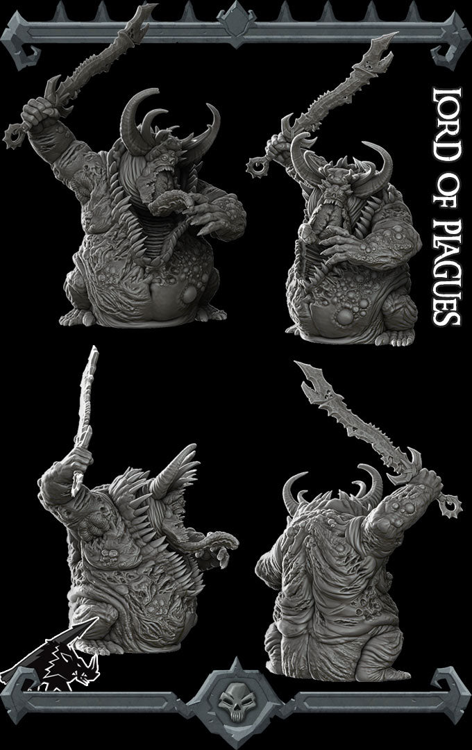 LORD OF PLAGUES - Miniature -All Sizes | Dungeons and Dragons | Pathfinder | War Gaming