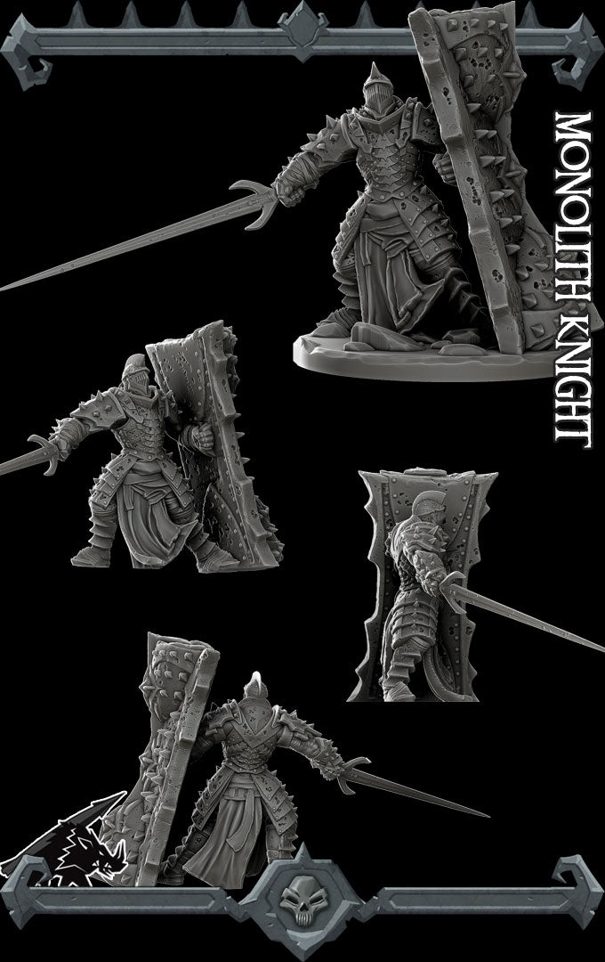 MONOLITH KNIGHT - Miniature | All Sizes | Dungeons and Dragons | Pathfinder | War Gaming