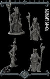 MUMMY MAGE Undead Resin 3D Printed Fantasy Miniature D&D Tabletop RPG