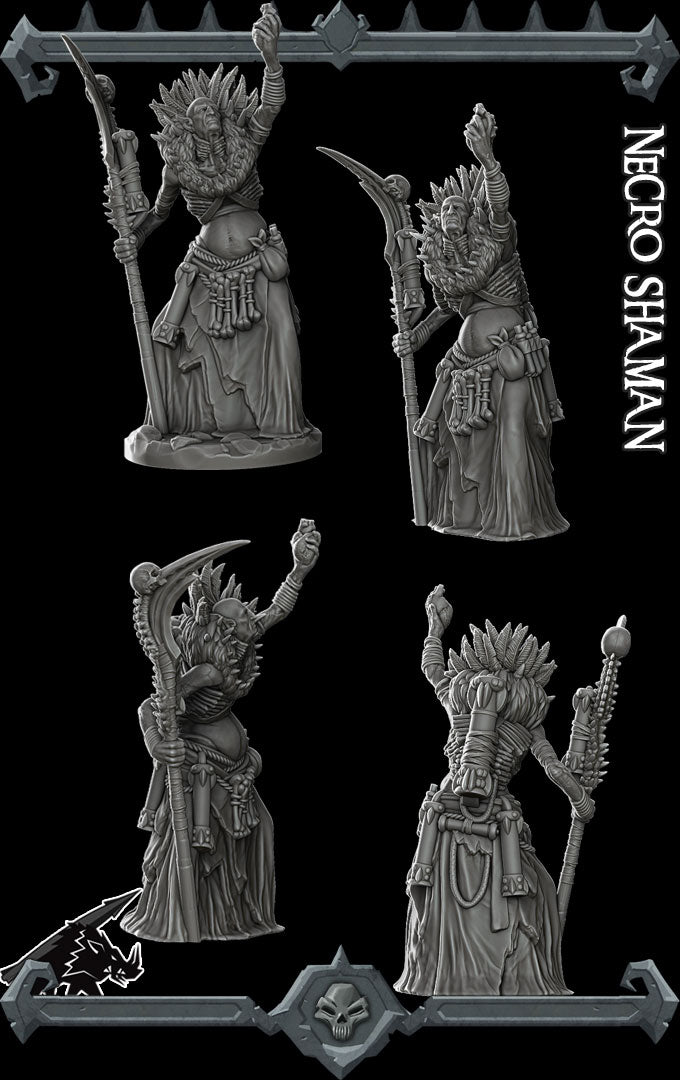 NECRO SHAMAN - Monster miniature | All Sizes | Dungeons and Dragons | Pathfinder | War Gaming