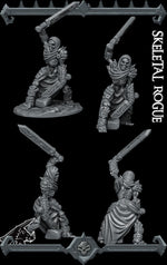SKELETAL ROGUE - Miniature Model | All Sizes | Dungeons and Dragons | Pathfinder | War Gaming