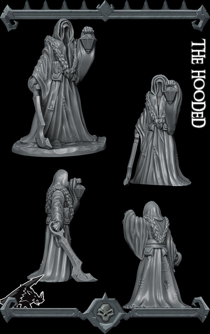 THE HOODED - Miniature | All Sizes | Dungeons and Dragons | Pathfinder | War Gaming