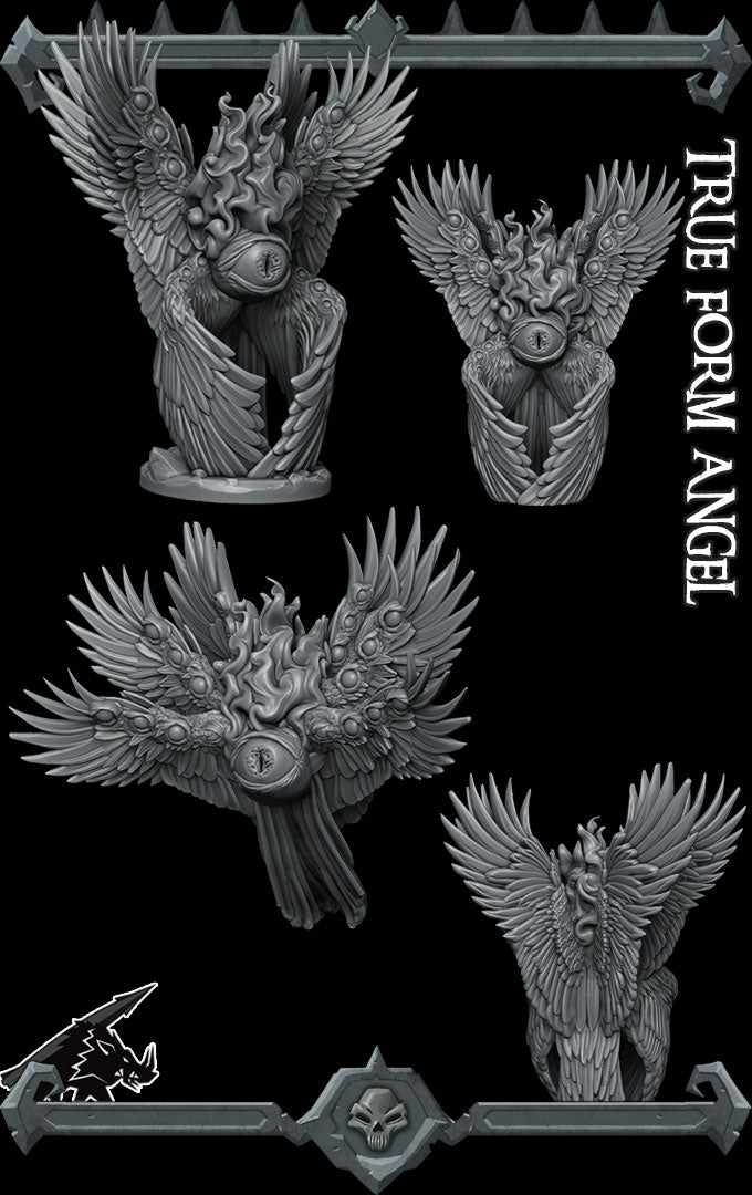 TRUE FORM ANGEL - Miniature -All Sizes | Dungeons and Dragons | Pathfinder | War Gaming