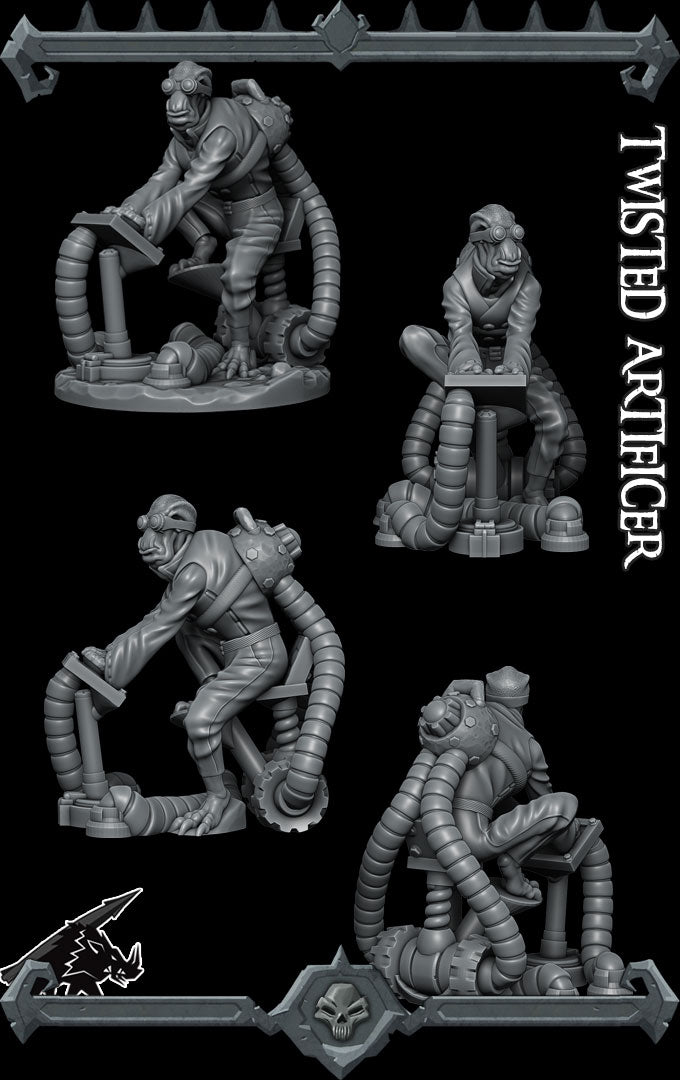 TWISTED ARTIFICIER - Miniature -All Sizes | Dungeons and Dragons | Pathfinder | War Gaming