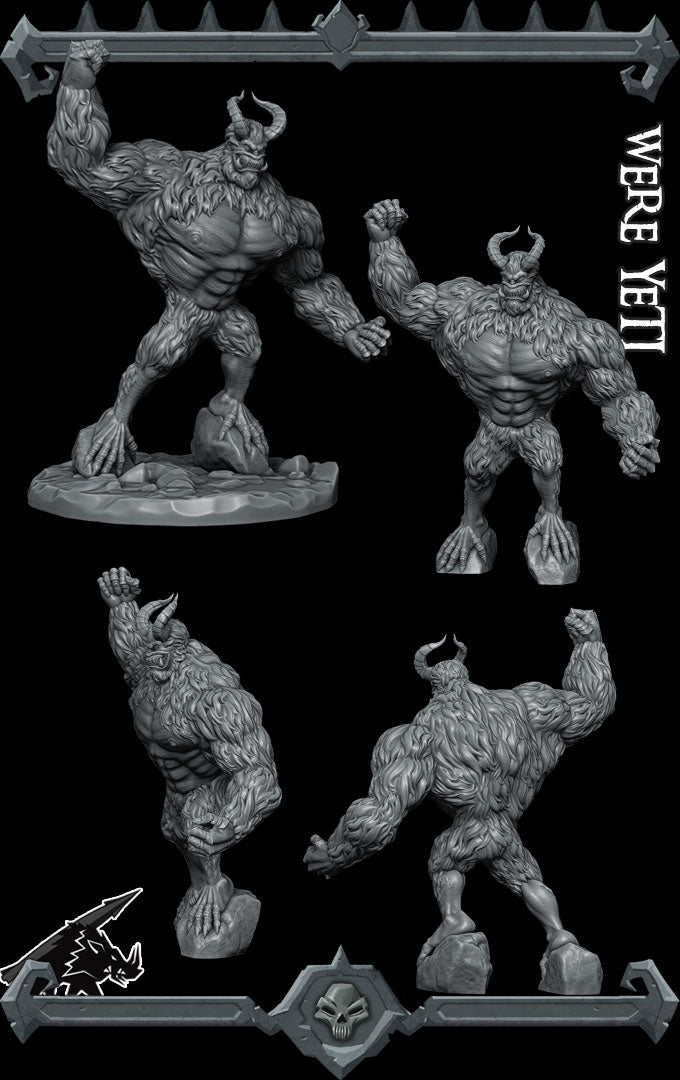 WERE YETI - Miniature -All Sizes | Dungeons and Dragons | Pathfinder | War Gaming