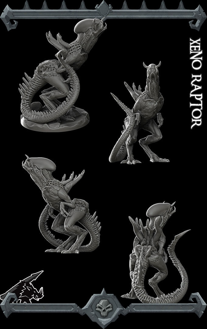 XENO RAPTER - Miniature -All Sizes | Dungeons and Dragons | Pathfinder | War Gaming