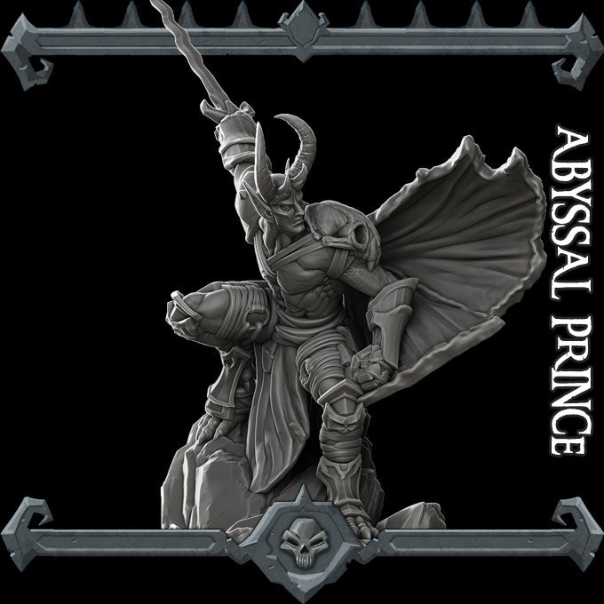 ABYSSAL PRINCE - Miniature | All Sizes | Dungeons and Dragons | Pathfinder | War Gaming