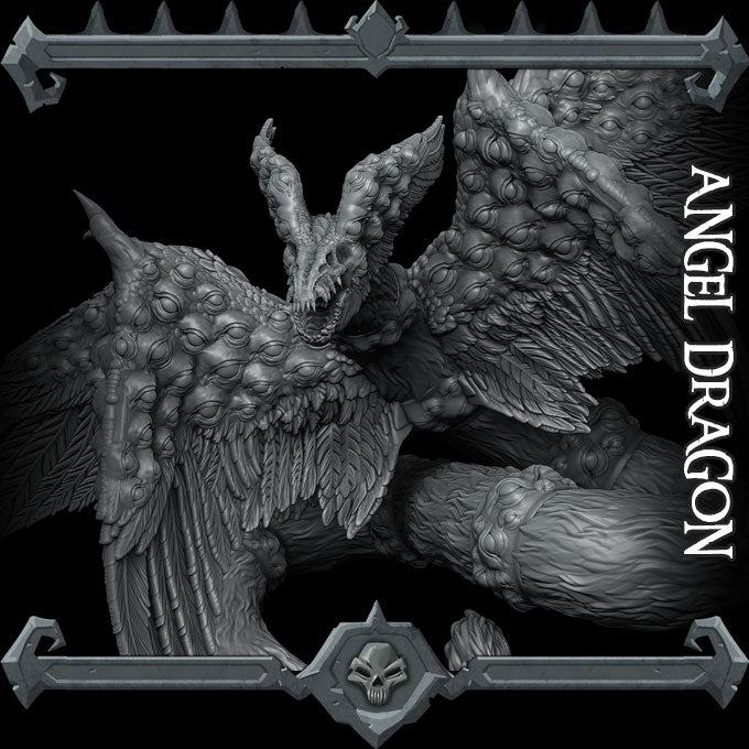 ANGEL DRAGON - Large Resin Model - Dungeons and Dragons | Tabletop Gaming