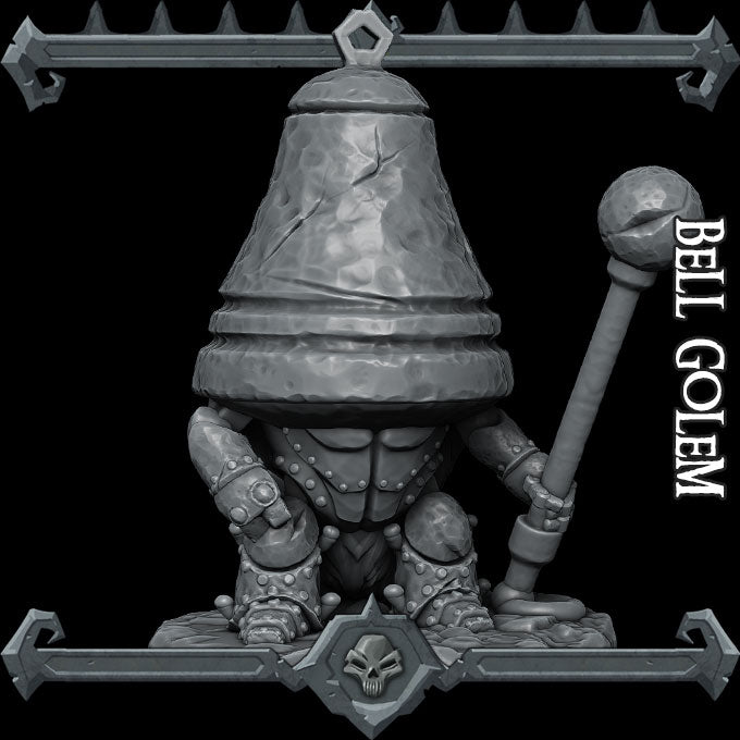 BELL GOLEM - Miniature | All Sizes | Dungeons and Dragons | Pathfinder | War Gaming