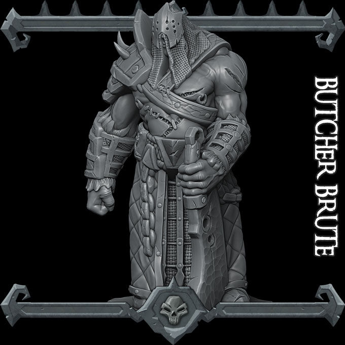 BUTCHER BRUTE - Miniature | All Sizes | Dungeons and Dragons | Pathfinder | War Gaming