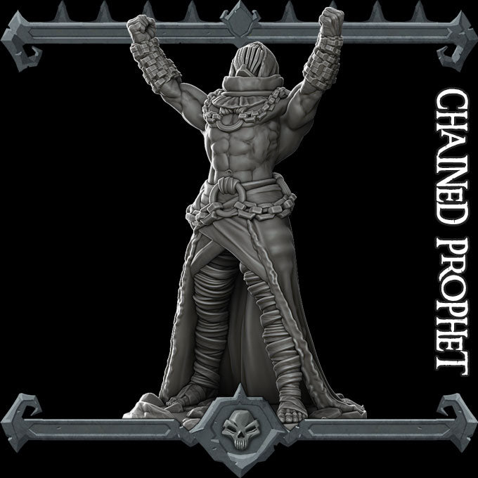 CHAINED PHOPHET - Miniature -All Sizes | Dungeons and Dragons | Pathfinder | War Gaming