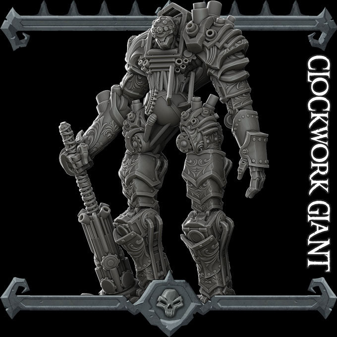 CLOCKWORK GIANT - Miniature | All Sizes | Dungeons and Dragons | Pathfinder | War Gaming