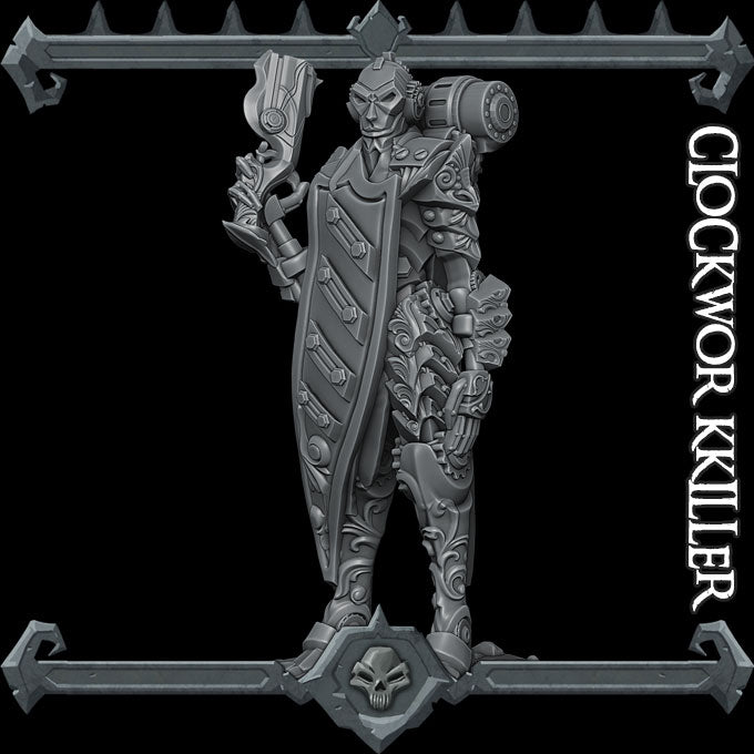CLOCKWORK KILLER - Dungeons and dragons | Cthulhu | Pathfinder | War Gaming| Miniature Model
