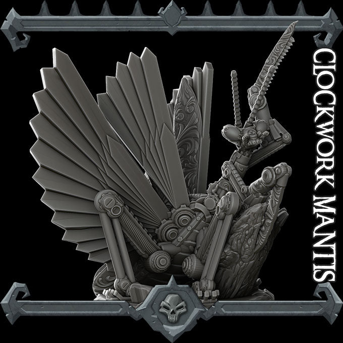 CLOCKWORK MANTIS - Miniature -All Sizes | Dungeons and Dragons | Pathfinder | War Gaming