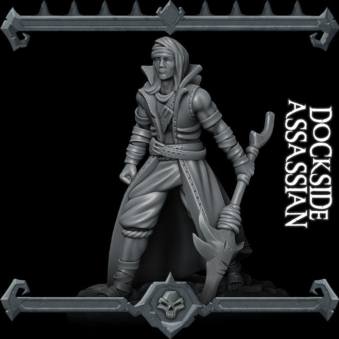 DOCKSIDE ASSASSIAN - Miniature | Dungeons and Dragons | Pathfinder | War Gaming